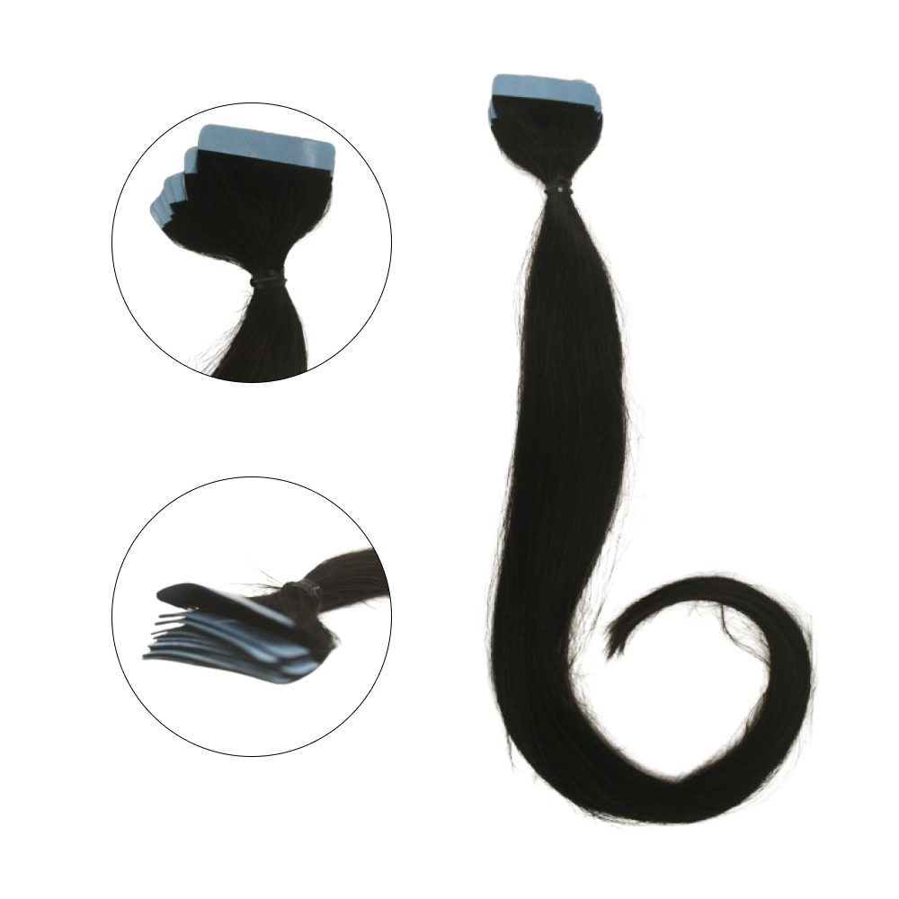 Fita Cabelo Humano 50cm Castanho Escuro