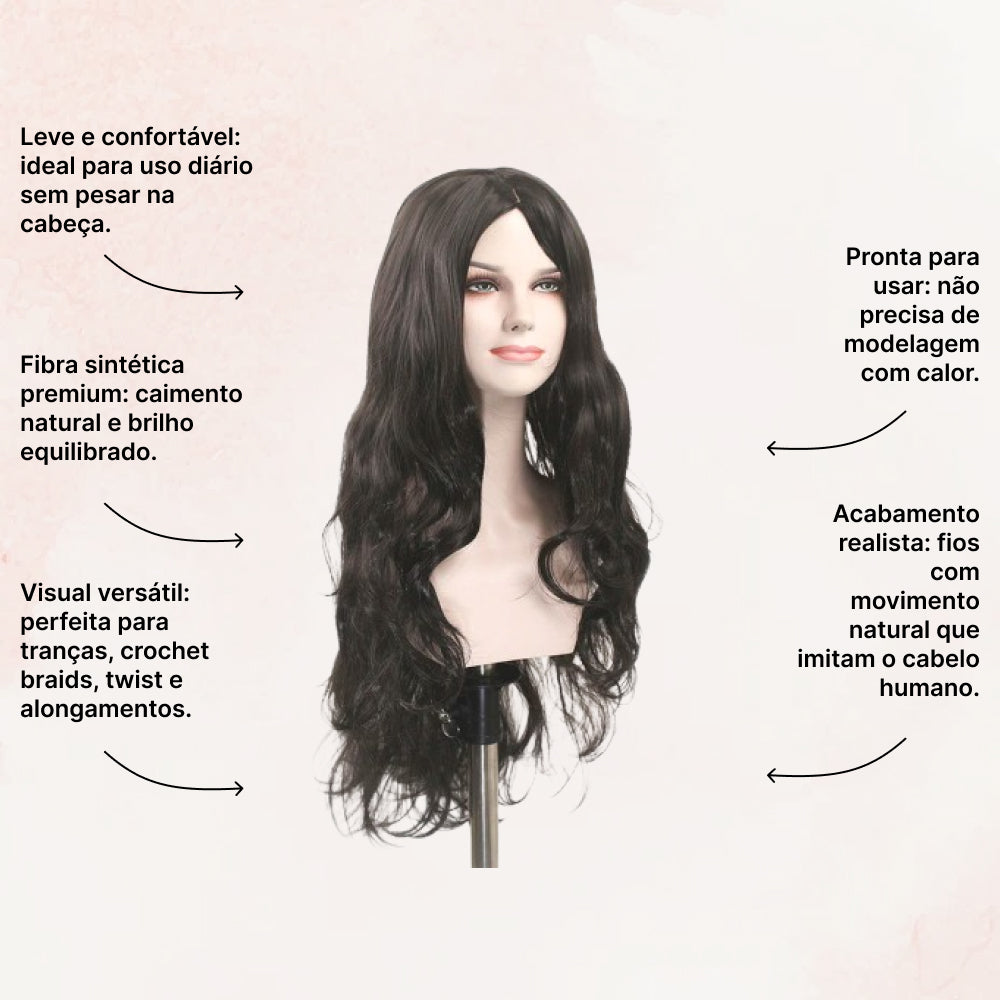 Peluca sintética larga Paula