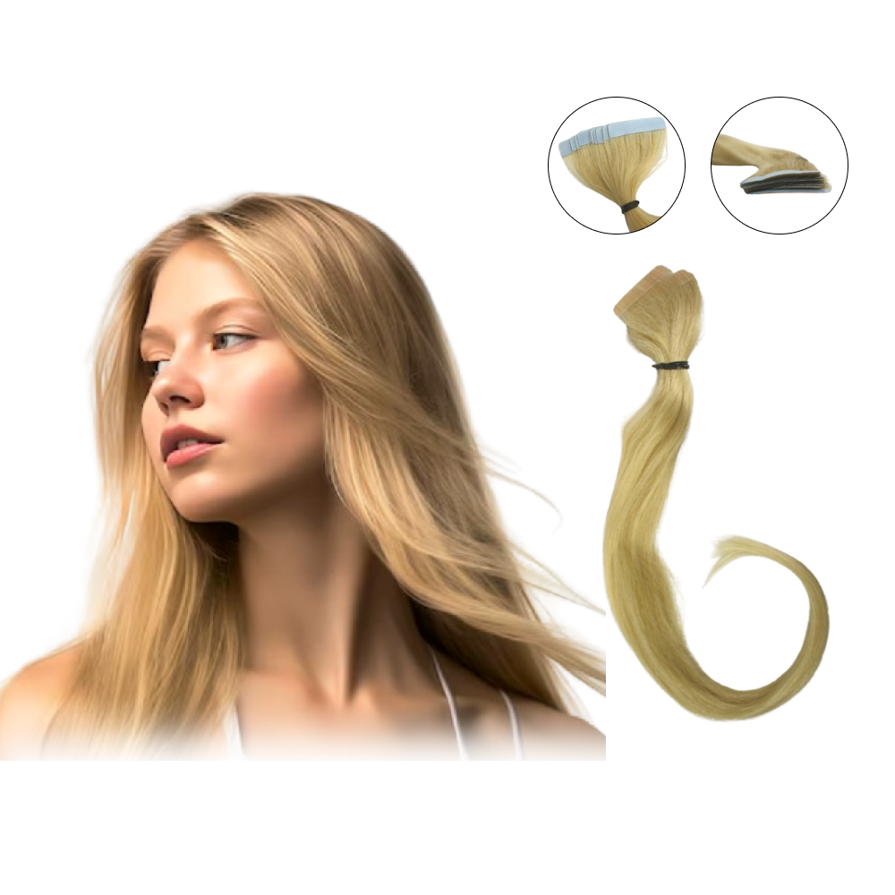 Fita Cabelo Humano 50cm Loiro Claro