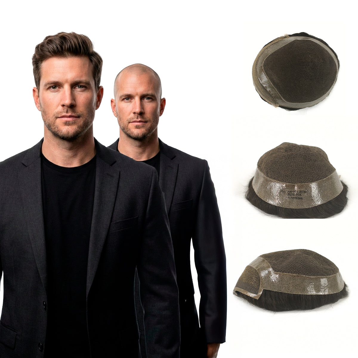 PROTESE CAPILAR HIBRIDA MASCULINA HOLLYWOOD (20X25)