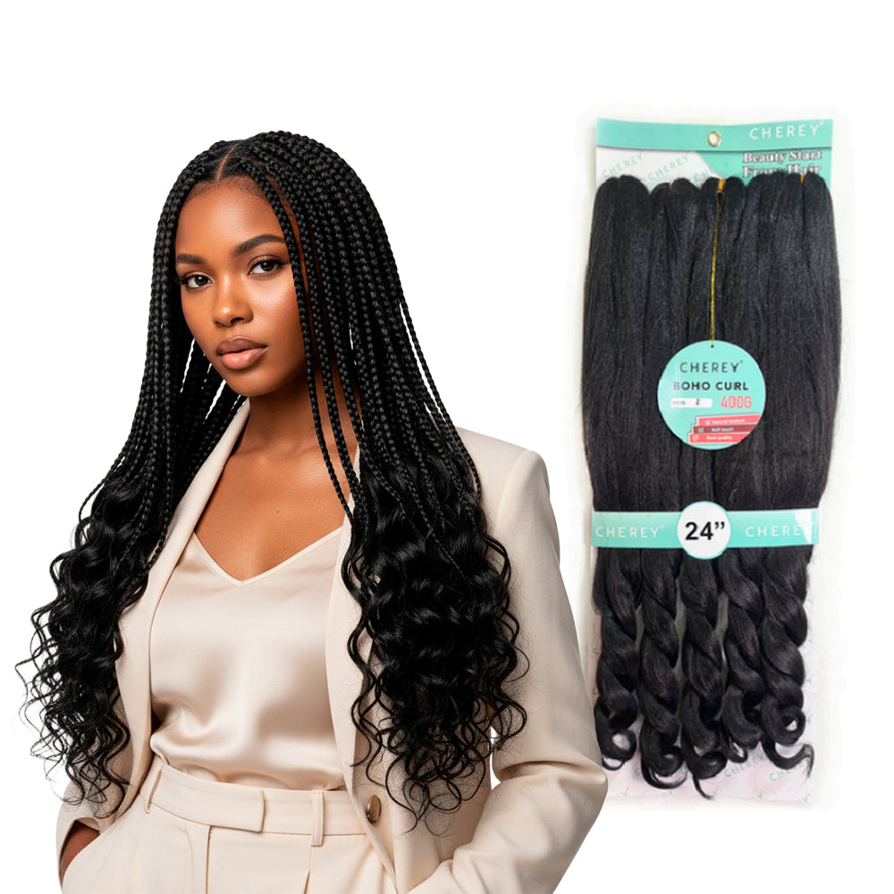 Cabelo Boho Curl Fibra Premium 400g