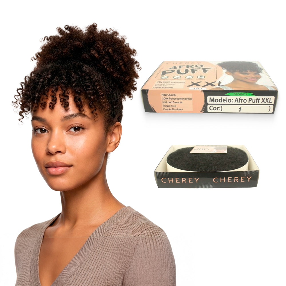 Aplique Afro Puff XXL Orgânico