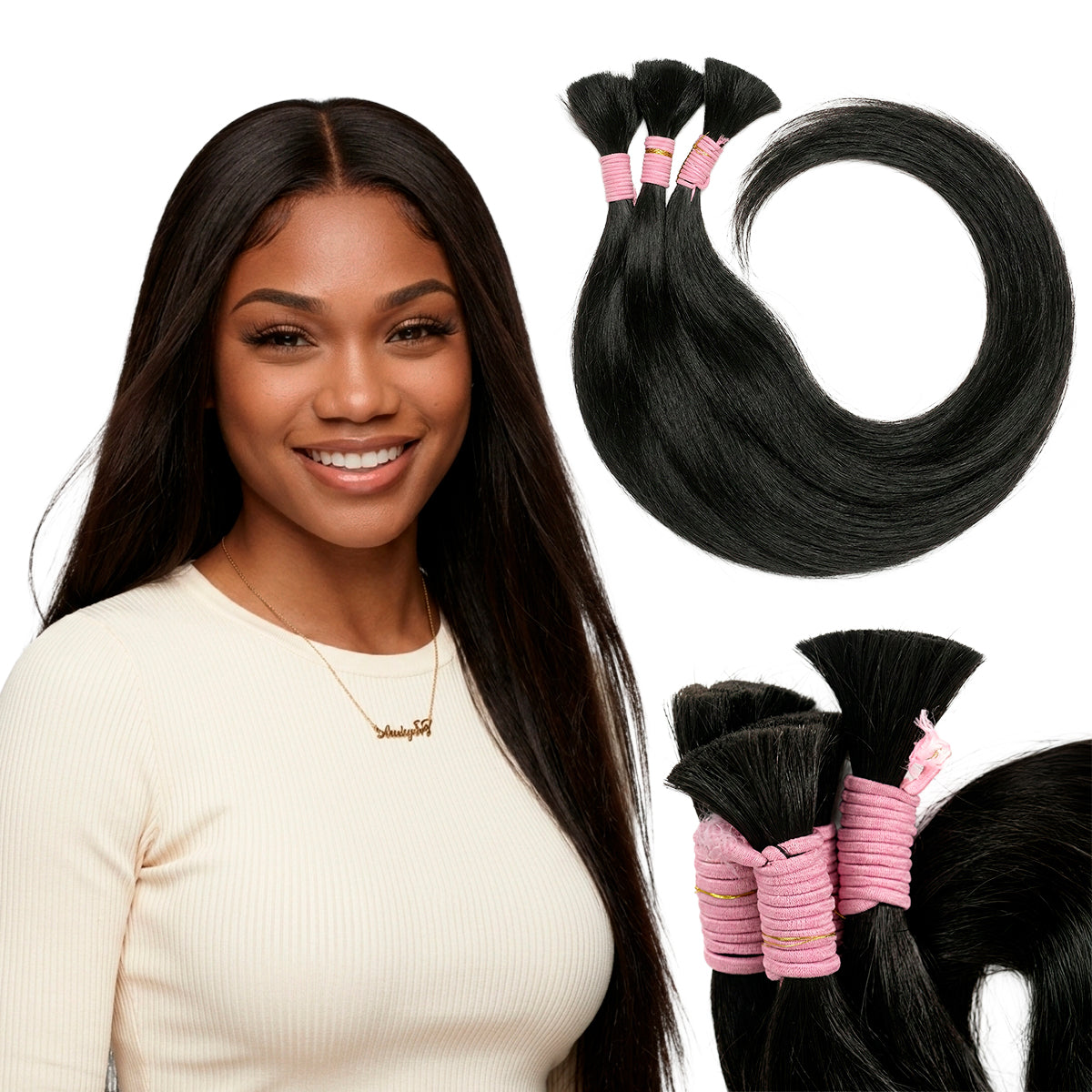 Cabelo Humano Indiano 45cm Castanho