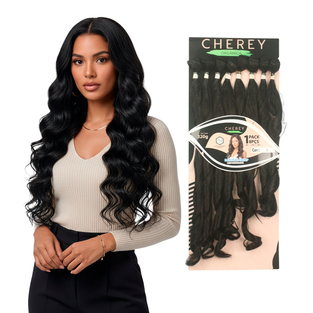 Fibra orgánica natural rizada