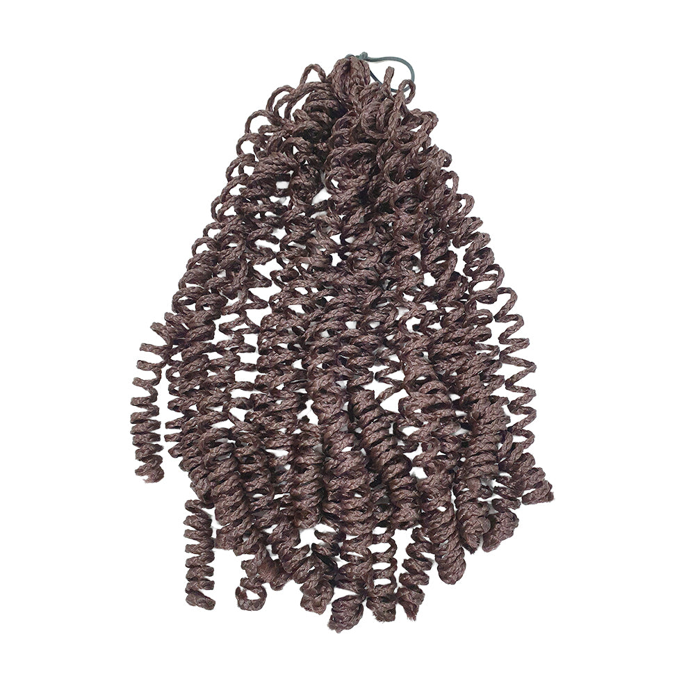 Trenza de ganchillo de pelo sintético de microresorte de 60 g