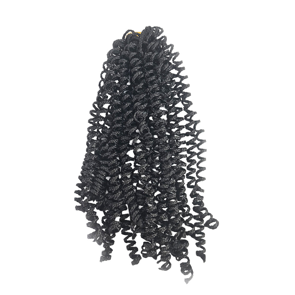 Trenza de ganchillo de pelo sintético de microresorte de 60 g