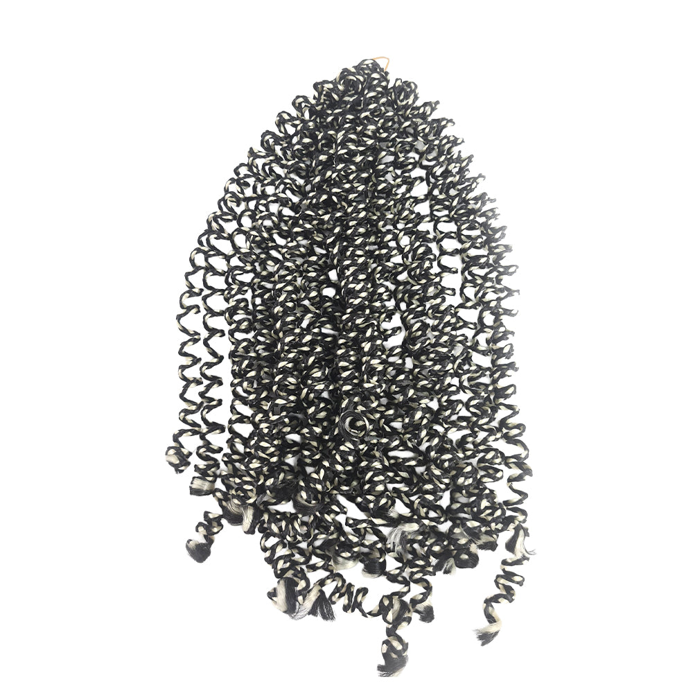 Trenza de ganchillo de pelo sintético de microresorte de 60 g