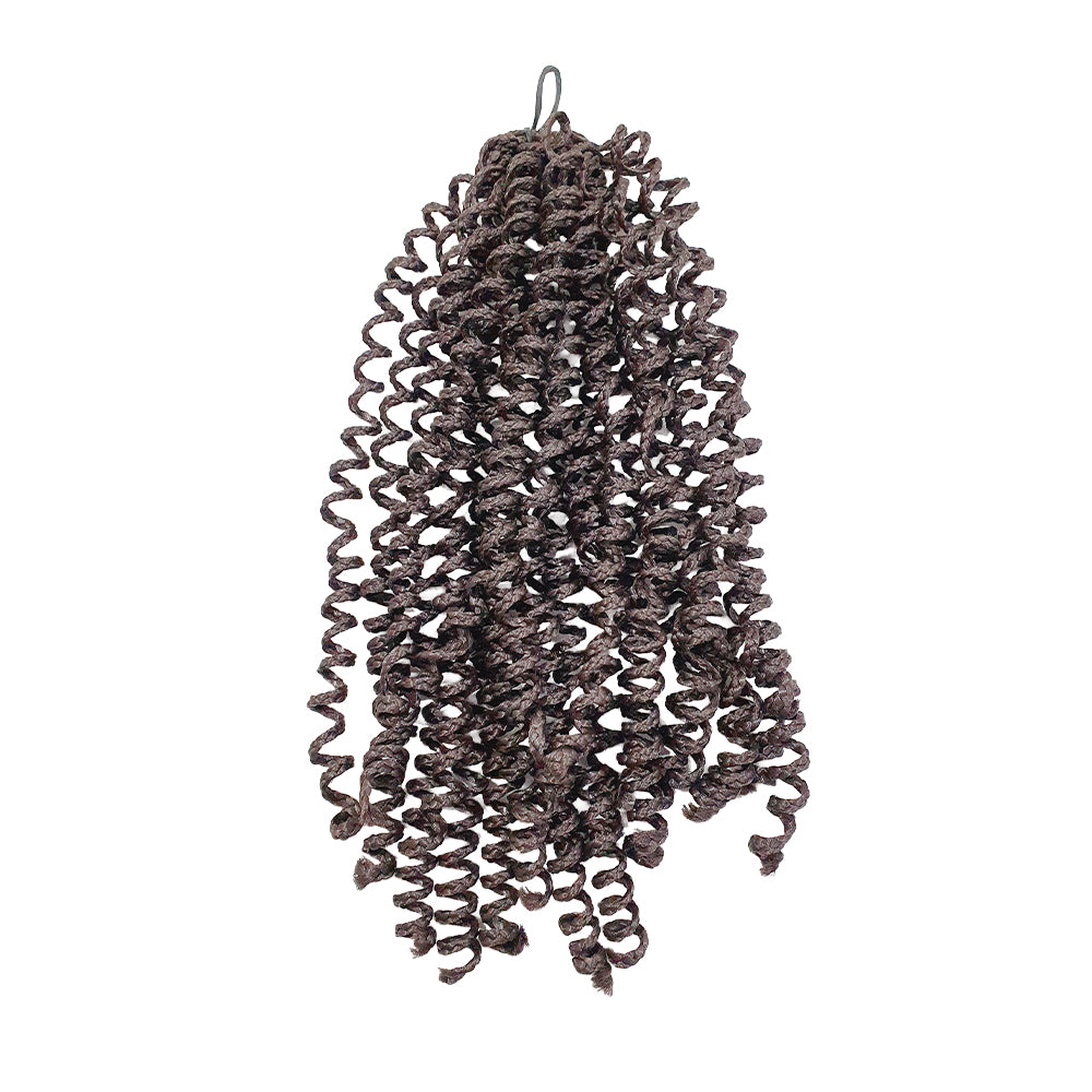 Trenza de ganchillo de pelo sintético de microresorte de 60 g