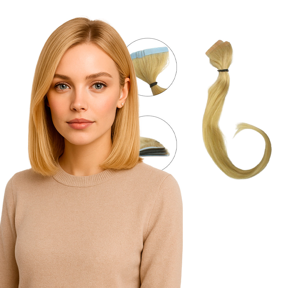 Fita Cabelo Humano 40cm Loiro Claro