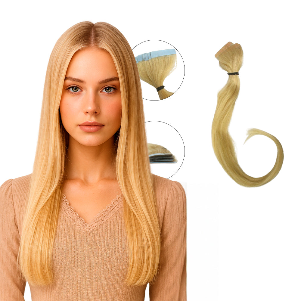 Fita Cabelo Humano 60cm Loiro Claro