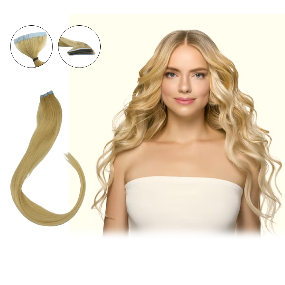 Fita Cabelo Humano 40cm Loiro Claro