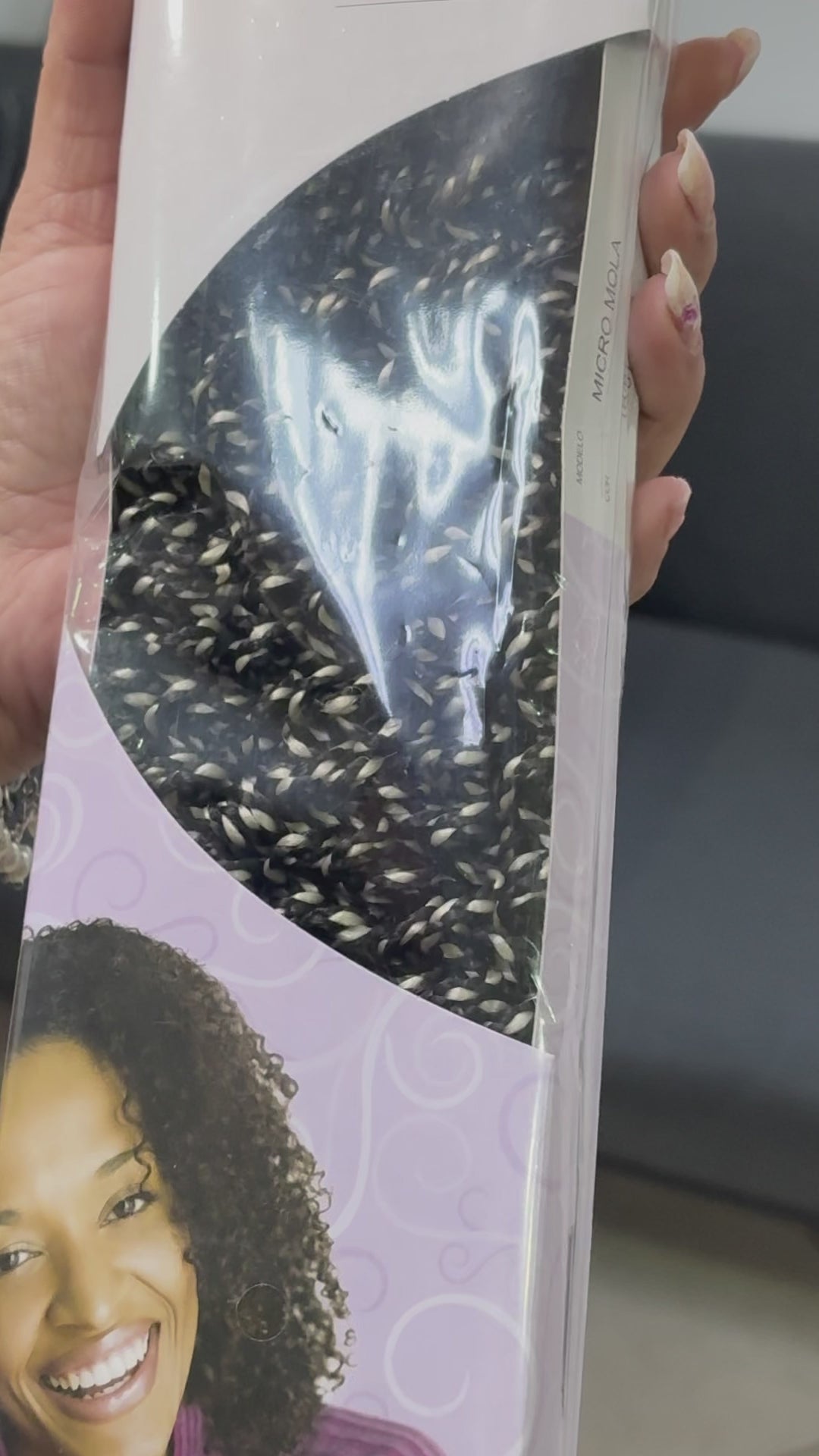 Cabelo Micro Mola Fibra Sintética 60g Crochet Braid