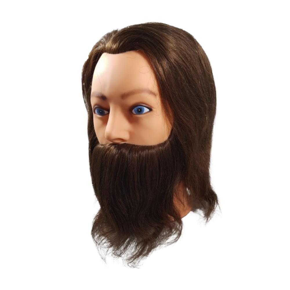 Cabeça de Manequim Masculino Cherey SKM64 Natural com Barba